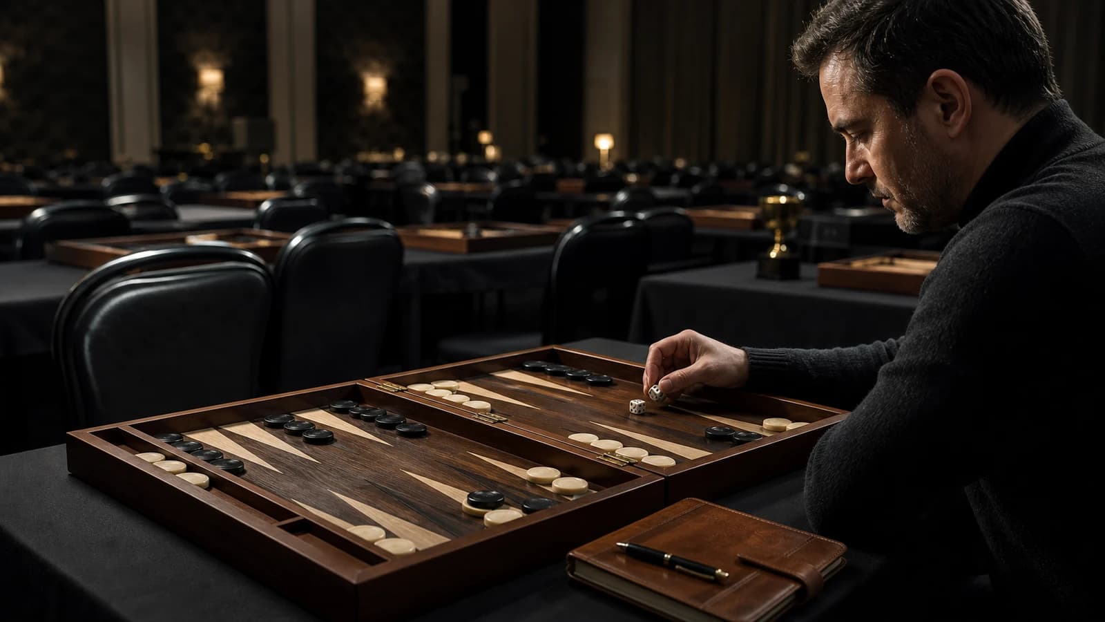 Vorbereitung auf ein Backgammon-Turnier